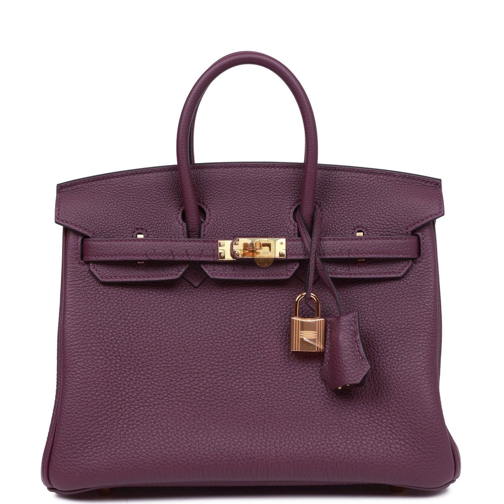 H**me5 BIRKIN 25 CASSIS TOGO GOLD HARDWARE (25cm) Master Quality
